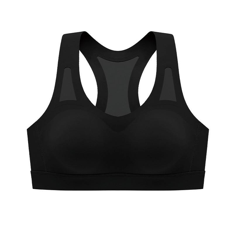 Summer Sports Underwear Running Shockproof Fitness Outerwear One-piece Cup Yoga Bra