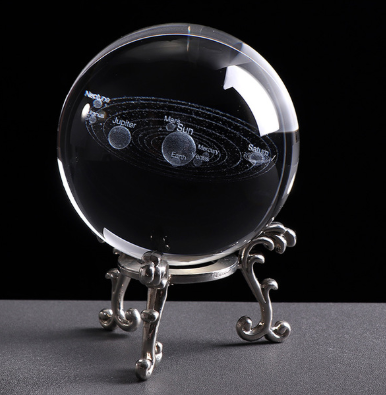 3D Solar System Crystal Ball