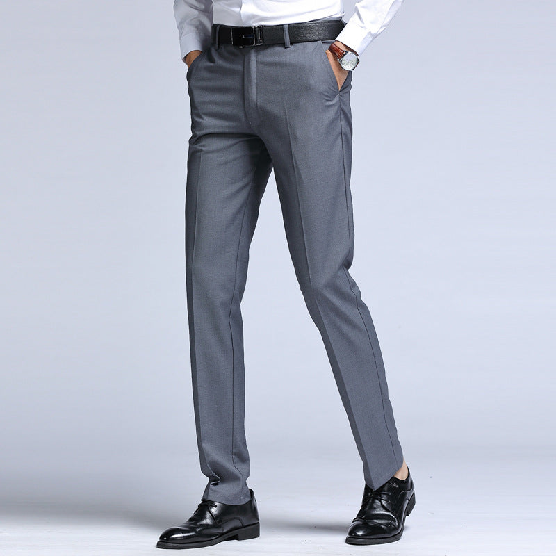 Summer Men's Trousers Business Black Suit Pants