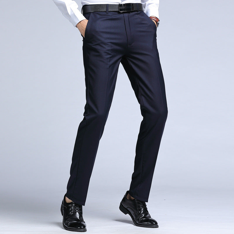 Summer Men's Trousers Business Black Suit Pants