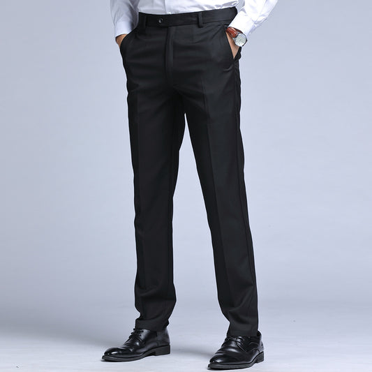 Summer Men's Trousers Business Black Suit Pants