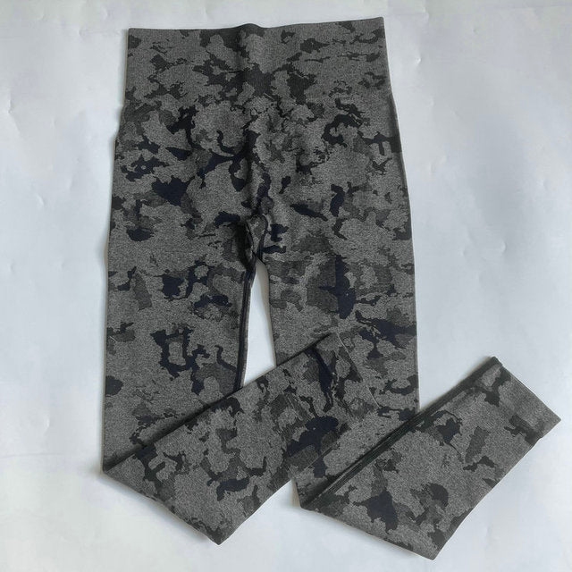 Seamless Camouflage Leggings High Waist