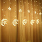 Christmas Curtain Shop Window Lights