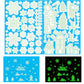 Luminous Christmas Decoration Snowflake Window Stickers