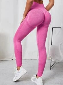 Ga Fitness Base Peach Hip Multicolor Women's Knitted Seamless Pants