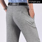 Mulberry Silk Middle-aged And Elderly Suit Pants Men's Loose Straight Non-ironing Business Ice Silk Leisure Men's Pants