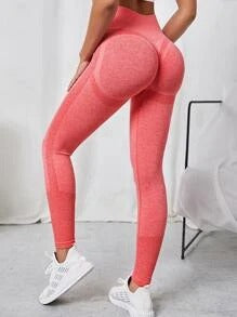 Ga Fitness Base Peach Hip Multicolor Women's Knitted Seamless Pants