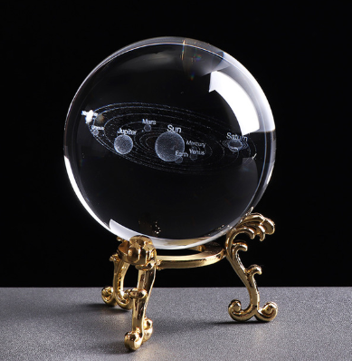 3D Solar System Crystal Ball