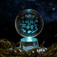 Transparent Luminous Crystal Ball Tabletop Ornament