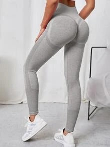 Ga Fitness Base Peach Hip Multicolor Women's Knitted Seamless Pants