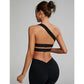 Women's One-shoulder Shockproof Bra Sports Quick-drying Nude Feel Shoulder Belt Beauty Back Yoga Clothes