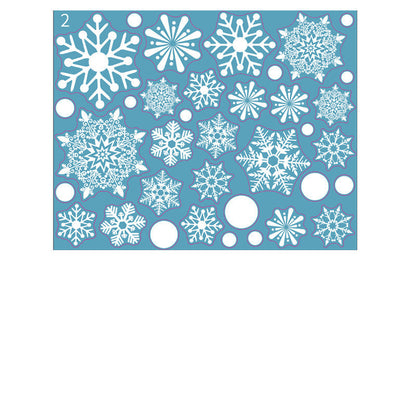 Snowflake Christmas Glass Window Electrostatic Stickers