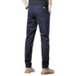 Men's New High Elastic Slim-fit Solid Color All-matching Trousers