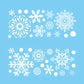 Snowflake Christmas Glass Window Electrostatic Stickers