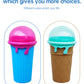 500ml Large Capacity Slushy Cup Summer Squeeze Homemade Juice Water Bottle Quick-Frozen Smoothie Sand Cup Pinch Fast Cooling Magic Ice Cream Slushy Maker Beker Kitchen Gadgets