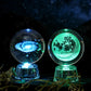 Transparent Luminous Crystal Ball Tabletop Ornament