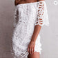 Lace strapless dress