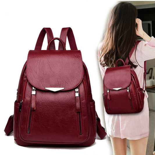 Wild fashion casual PU backpack