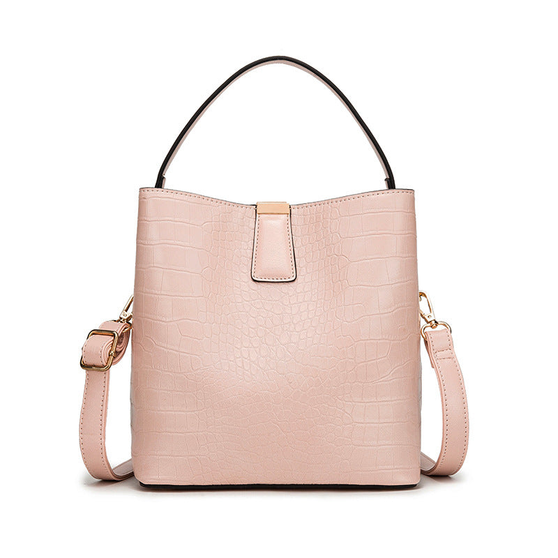 Bucket bag simple trend pu handbag