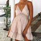 Holiday Beach Dress Lace Halter Dress With Lace