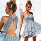 Holiday Beach Dress Lace Halter Dress With Lace