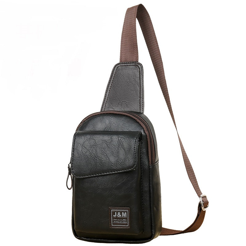 Men's Fashion Retro PU Shoulder Messenger Bag