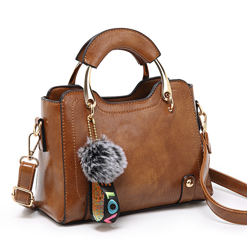 Women Vintage PU Handbag Polyester Handbag