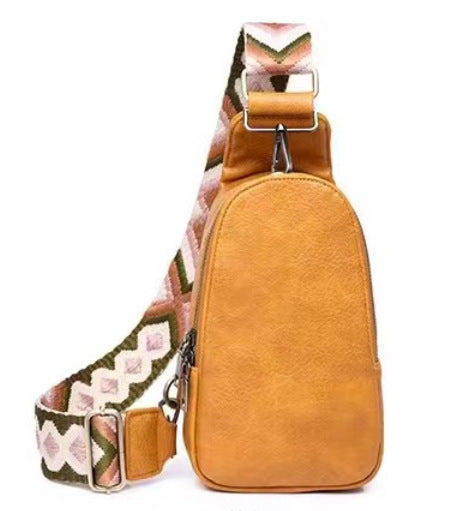 PU Leather Chest Bag Bohemian Niche Messenger