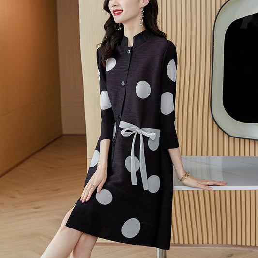 Women's Aging Reduction High End Fashion Large Size Dress