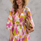 European And American Summer Printing Loose Half-length Sleeve Dress