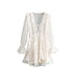 Ruffled lace dress