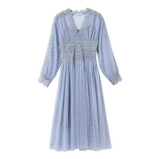 Lace mesh dress
