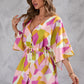 European And American Summer Printing Loose Half-length Sleeve Dress