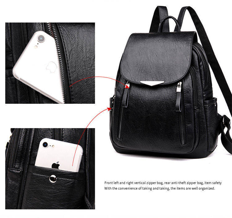 Wild fashion casual PU backpack