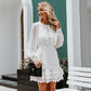 Chiffon jacquard lace dress