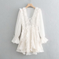 Ruffled lace dress