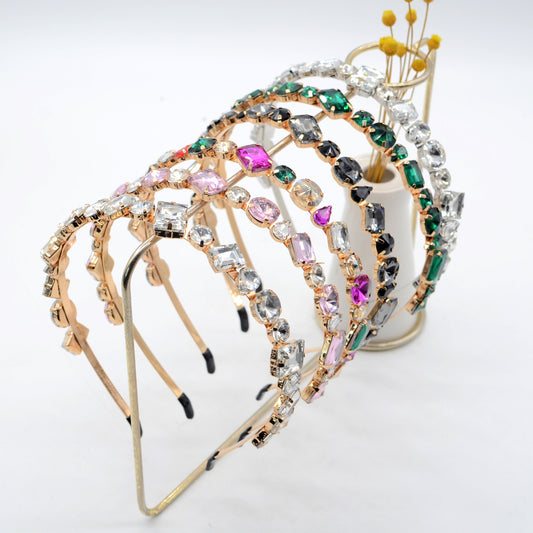 Korean Style Crystal Headband With Rhinestones