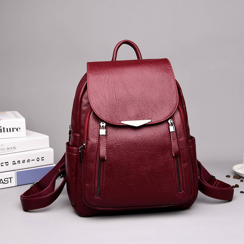 Wild fashion casual PU backpack