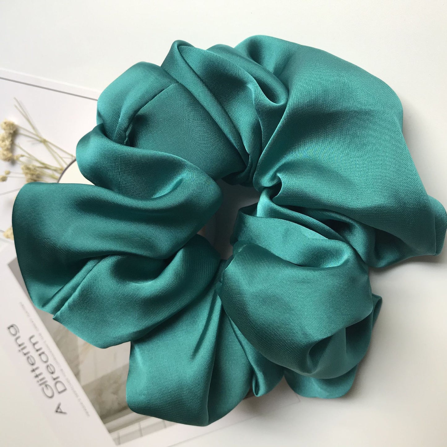 Oversized Smooth Satin Large Intestine Circle Hair Tie