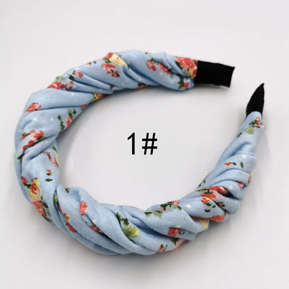 Popular Soft Polyester Cotton Wrinkled Hair Band