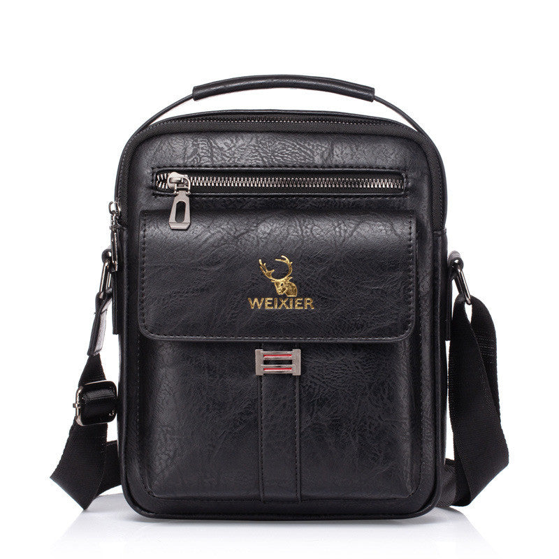 Pu Men's Messenger Bag Trendy Retro