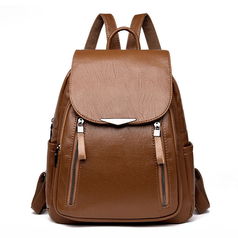 Wild fashion casual PU backpack