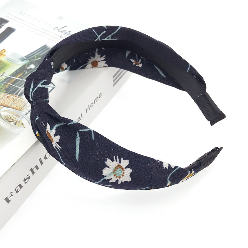 Trendy Headband Women's Fabric Printed Hair Accessories