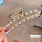 Metal Clip Large Elegant Pearl Hairpin