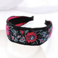 Embroidered Cloth Headband Hair Clip For Autumn And Winter