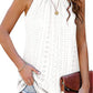 New Women's Vest Shirt Loose High Collar Sleeveless Hollow Top