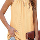 New Women's Vest Shirt Loose High Collar Sleeveless Hollow Top