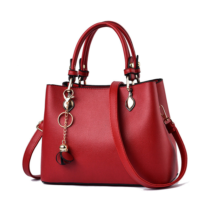 Fashion Style Handbag PU Leather Atmospheric Portable