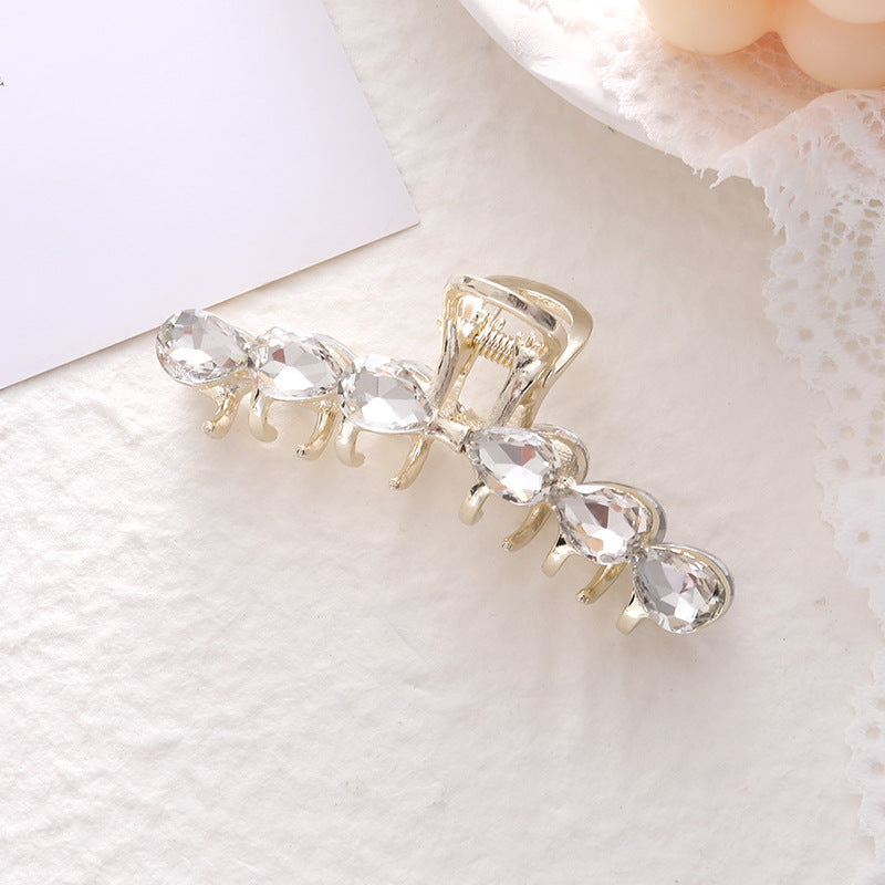 Light Luxury Medium Size Grip Female Crystal Elegant Fashion