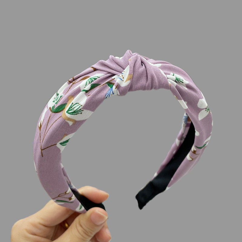 Fashionable Hair Band For Going Out Versatile Simple And Wide Edge